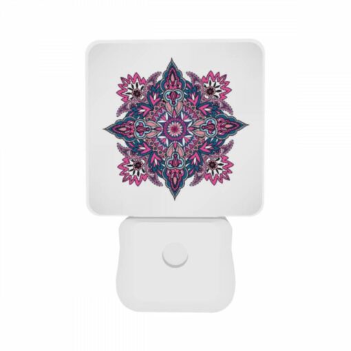Night Light Set Of 2, A Colorful And Intricate Design Is Displayed On A White Background. -Acrylic Night Light Shop a0aaf05d7b1f4e5015da8ba65b5ecf68d4f46552