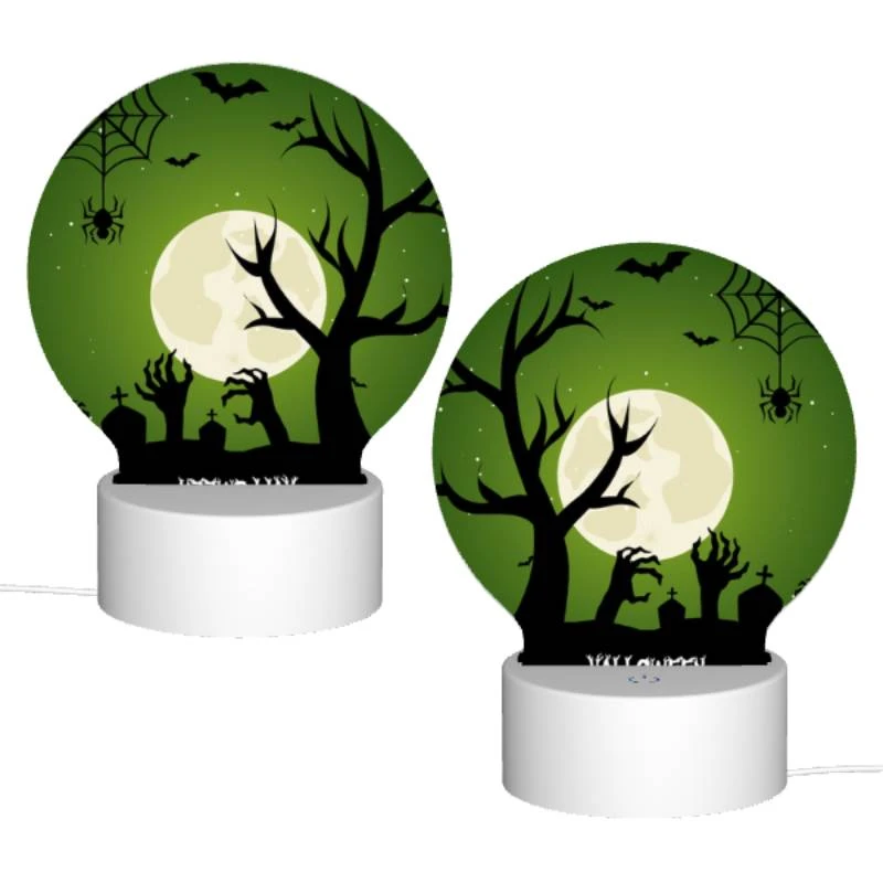 Round Acrylic Night Light, A spooky Halloween scene with a full moon and bats. Round Acrylic Night Light, A Spooky Halloween Scene With A Full Moon And Bats. -Acrylic Night Light Shop a0c2743a7f562c1125214e47eb2ced81c8dd66a5