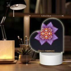 Love Acrylic Night Light, A Purple And Orange Flower With A Yellow Center. -Acrylic Night Light Shop a0ff057318f7e06d75ac76992ebf10d8867bf32a