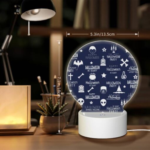 Round Acrylic Night Light, A Collection Of Halloween Party Elements. -Acrylic Night Light Shop a10691d7f5e0c0ad818f964aea236a9e0f34de23