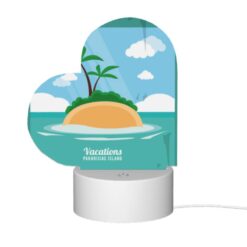 Love Acrylic Night Light, A Cartoon Of A Palm Tree On A Small Island. -Acrylic Night Light Shop a157b6eaaed12815c72acc8b649066de84317a8c