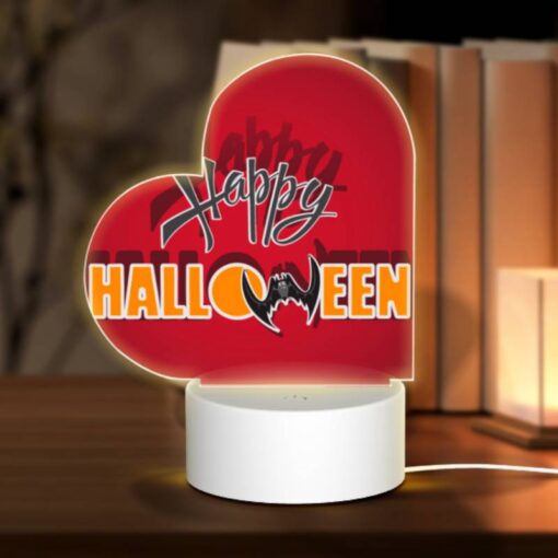 Love Acrylic Night Light, A Red Background With The Words "Happy Halloween" Written In White. -Acrylic Night Light Shop a18fe7bfba89a97e5b50c63c204f1bfde4c6c17d