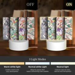 Rectangular Acrylic Night Light, Four Colorful And Artistic Designs Are Displayed In A Row. -Acrylic Night Light Shop a1f2b9da6518ea3b3ee0552e2afd41988b3c188e