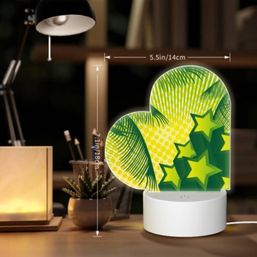 Love Acrylic Night Light, A Green Star Is Surrounded By Other Green Stars. -Acrylic Night Light Shop a2b034308cfd6762ee564aeb32e18b9e0cf30f75