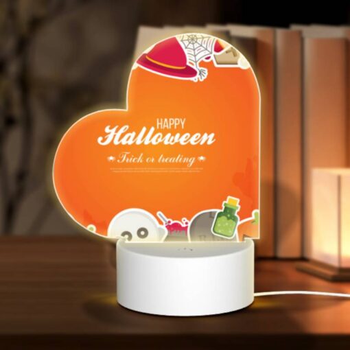 Love Acrylic Night Light, A Colorful Halloween Poster With Various Halloween Items. -Acrylic Night Light Shop a2c38561954889668d6bc165cb525b8efe87fe8d