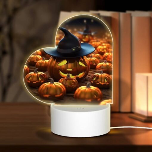 Love Acrylic Night Light, A Witch's Hat Is On Top Of A Pumpkin. -Acrylic Night Light Shop a2e1282ff1c54f8fa328857b08926f50fe309324