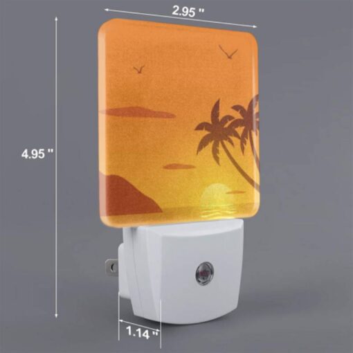 Night Light, A Sunset With A Palm Tree And Birds In The Background. -Acrylic Night Light Shop a3545697adea6e1a9d9a2a3b522ceefb1840006c
