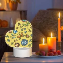 Love Acrylic Night Light, A Colorful Flower Pattern With Yellow Background. -Acrylic Night Light Shop a36abbca9f01cb2a563a31e0ec67ad4eb0ee0fd1