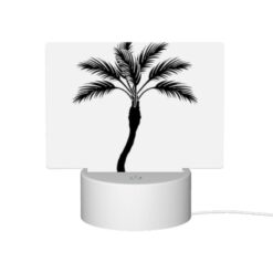 Rectangular Acrylic Night Light, A Black And White Drawing Of A Palm Tree. -Acrylic Night Light Shop a378ba4b7b15847f6a3be449eb030f92c277b39d