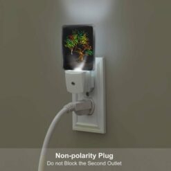 Night Light Set Of 2, A Woman Is Sitting In A Tree With A Colorful Background. -Acrylic Night Light Shop a399e07f3f5442126fac2690924baaae8d2f9f80