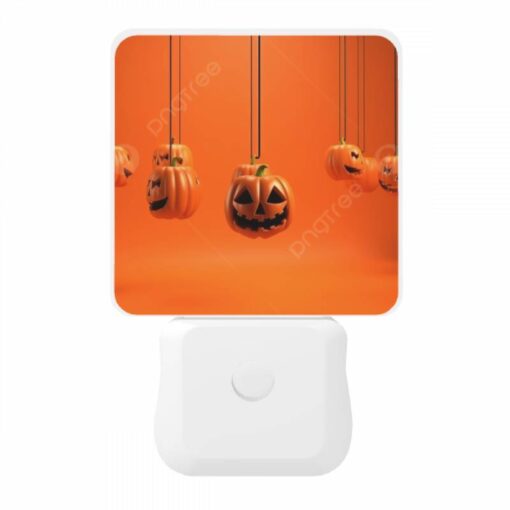 Night Light, A Row Of Orange Pumpkins With Faces On Them. -Acrylic Night Light Shop a48b51b22a1ddb8649f432f716301aa290ac1308