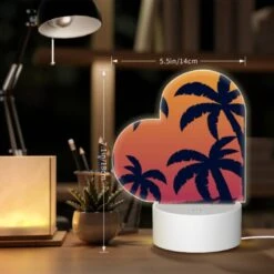 Love Acrylic Night Light, A Sunset With A Palm Tree In The Foreground. 5 Love Acrylic Night Light, A Sunset With A Palm Tree In The Foreground. -Acrylic Night Light Shop a512bcb5edfb16efc5612ae866ac83892f964e1e
