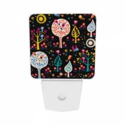 Night Light Set Of 2, A Colorful Tree With Birds Sitting On It. -Acrylic Night Light Shop a548dfb33fca17203290bd8acb90b0f5b38333bb