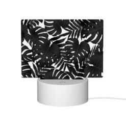 Rectangular Acrylic Night Light, A Black And White Photo Of A Leafy Plant. -Acrylic Night Light Shop a5988e4993cefde7661caac6c33ab0282fc13db9