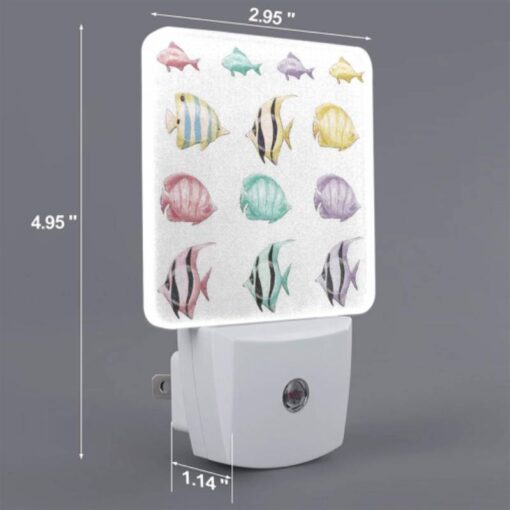 Night Light Set Of 2, A Collection Of Different Colored Fish. -Acrylic Night Light Shop a5c668505399b841143b6e2d28b6244739be80d4