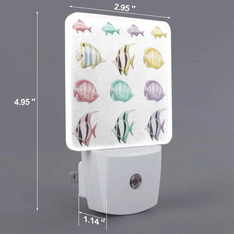 Night Light Set of 2, A collection of different colored fish. Night Light Set Of 2, A Collection Of Different Colored Fish. -Acrylic Night Light Shop a5c668505399b841143b6e2d28b6244739be80d4