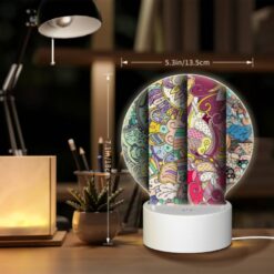 Round Acrylic Night Light, Four Different Colored Designs Of A Flower. -Acrylic Night Light Shop a6835701be65be998e269073cf55b8fafa1bfcb0
