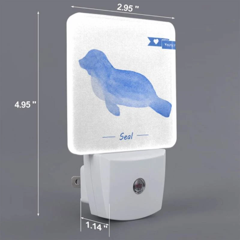 Night Light, A blue seal is shown in a cartoon style. Night Light, A Blue Seal Is Shown In A Cartoon Style. -Acrylic Night Light Shop a68eb46157d4a6d3be7640608182b32fa6bfd016
