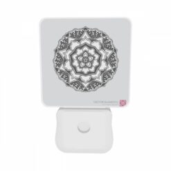Night Light Set Of 2, A Black And White Design Of A Flower. -Acrylic Night Light Shop a6ee340ae32723785f41d927c5d254981ba4d74c