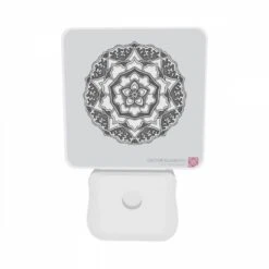 Night Light Set Of 2, A Black And White Design Of A Flower. -Acrylic Night Light Shop a6ee340ae32723785f41d927c5d254981ba4d74c