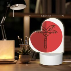 Love Acrylic Night Light, A Red Circle With A Palm Tree In It. -Acrylic Night Light Shop a6fef4408083f59c34ada4ac7281ee81d42ce423