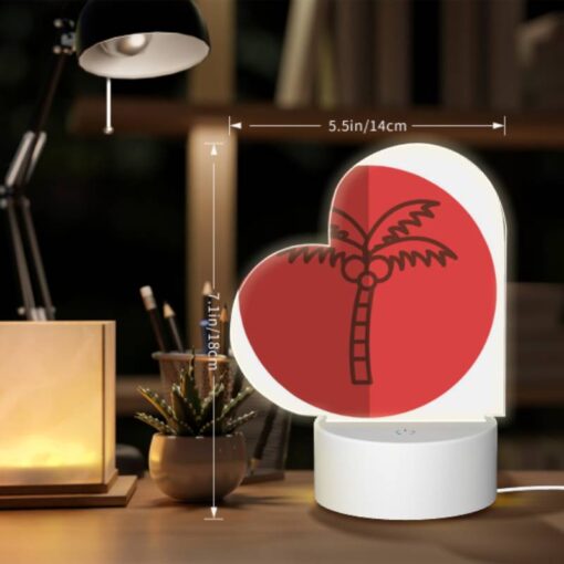 Love Acrylic Night Light, A Red Circle With A Palm Tree In It. -Acrylic Night Light Shop a6fef4408083f59c34ada4ac7281ee81d42ce423