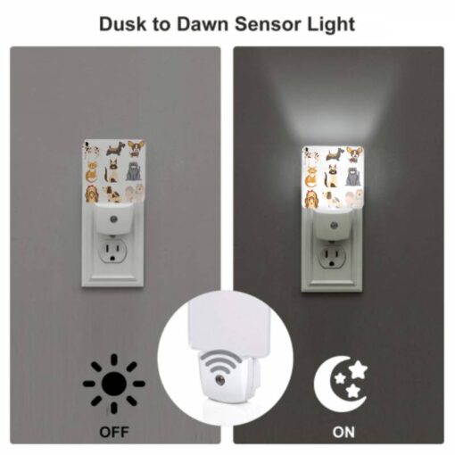 Night Light Set Of 2, A Collection Of Different Colored Dogs And Cats. -Acrylic Night Light Shop a7092bf78efd742fc8e585c7f579f9268e1c1676