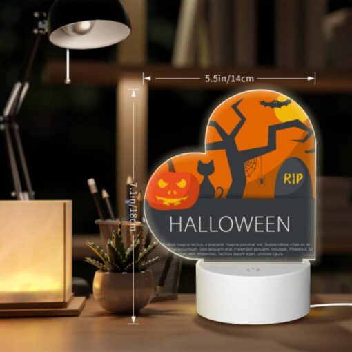 Love Acrylic Night Light, A Halloween Poster With A Tree -Acrylic Night Light Shop a71c44e9bcc6382fc532aa01aeb3a3d2f90d7dd9