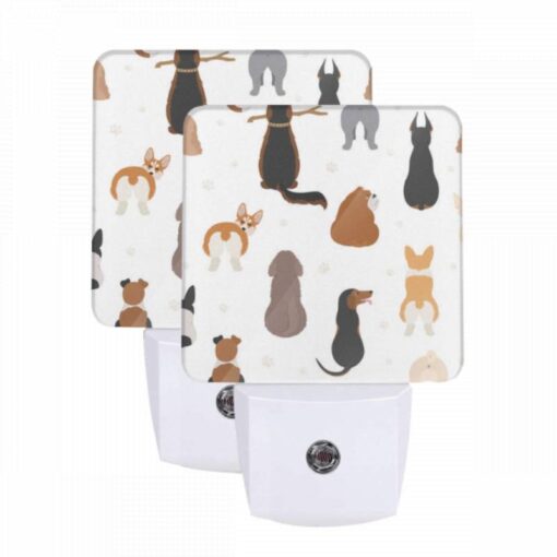 Night Light Set Of 2, A Collection Of Different Dog Breeds. -Acrylic Night Light Shop a76e1688339bdafa1e77c234c56224689976657e