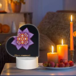 Love Acrylic Night Light, A Purple And Orange Flower With A Yellow Center. -Acrylic Night Light Shop a79a13b6dec6364ed56c26ffd7d69dce845a6a09