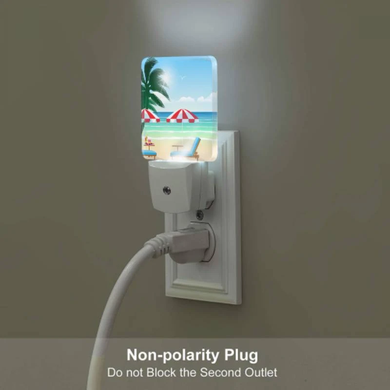 Night Light Set of 2, A beach scene with two umbrellas and two chairs. Night Light Set Of 2, A Beach Scene With Two Umbrellas And Two Chairs. -Acrylic Night Light Shop a81737af91134d8d00eae7247b82e46cf1f9b6ef