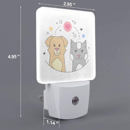 Night Light, Two Dogs And A Cat Are Shown In A Heart Shape. -Acrylic Night Light Shop a85fe32d0d93bfd438522bd370be05075a3ca406