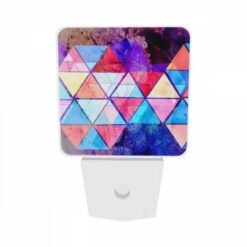 Night Light Set Of 2, A Colorful Triangular Pattern With A Blue Background. -Acrylic Night Light Shop a8f339d6d5ce36d4f6bc0b5cefacf0a2ad1fc070