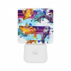Night Light Set Of 2, A Painting Of Fish In A Water Setting. 8 Night Light Set Of 2, A Painting Of Fish In A Water Setting. -Acrylic Night Light Shop a91c070b37cb3081080a5c47e6ba7313c97542aa