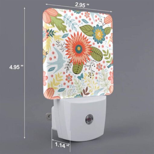 Night Light, A Colorful Floral Pattern With Birds And Flowers. -Acrylic Night Light Shop a9a6aefcb96c57131f43f0663302d12b05c49dd1