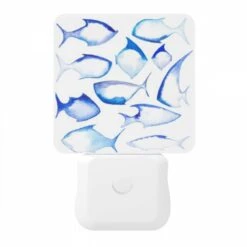 Night Light, A Collection Of Blue And White Fish. -Acrylic Night Light Shop a9f88dacee9b67d658462403528b68fdaa6d5780