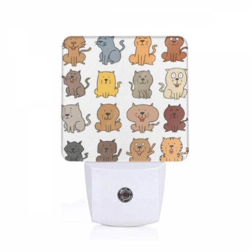 Night Light, A Collection Of Different Colored Cats. -Acrylic Night Light Shop aa2f1078ef138c1a1068042f7246f1fad076b884
