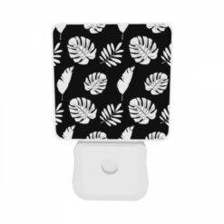 Night Light Set Of 2, A Pattern Of Leaves On A Black Background. -Acrylic Night Light Shop aaedbb8b858c7aa64bc71f4a734f4e4929625c19