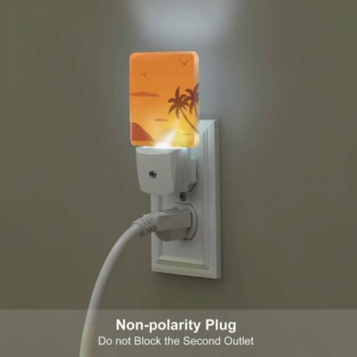 Night Light, A Sunset With A Palm Tree And Birds In The Background. -Acrylic Night Light Shop ab26eeaa61a69174d31efb9359e1ccfe61d06b92