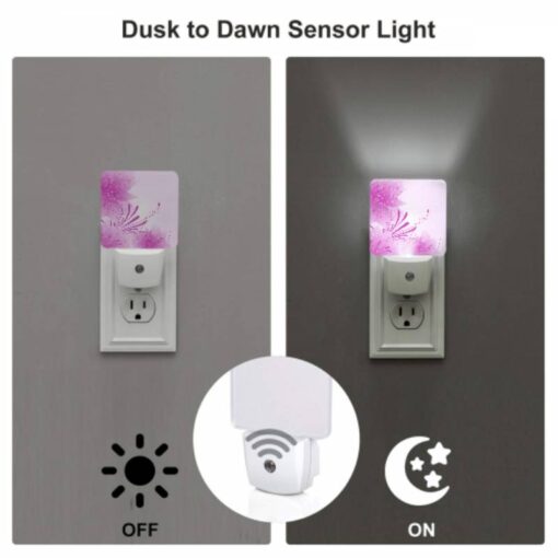 Night Light Set Of 2, A Pink Flower With Purple Petals. -Acrylic Night Light Shop abc3d55b87b87ee8cf4c0f2e9982c78830fc1f16
