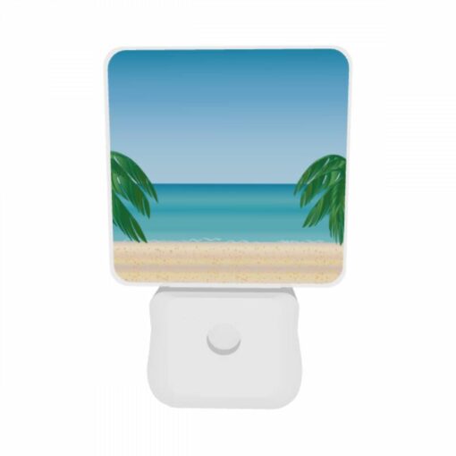 Night Light Set Of 2, Two Palm Trees Are On The Beach -Acrylic Night Light Shop ac00ec71d22b006acf5752c095f68362994fd977