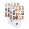 Night Light Set Of 2, A Collection Of Different Colored Dogs.