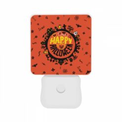 Night Light Set Of 2, A Round Orange Sign With A Happy Halloween Message. -Acrylic Night Light Shop ac837fd9ba64c9b0c8d8b07942bb3d8c698751fc