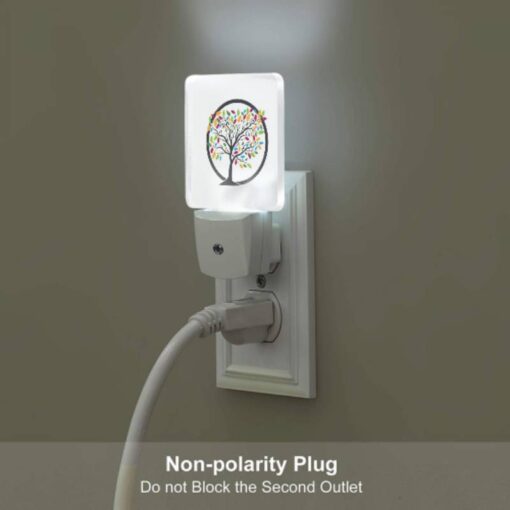 Night Light Set Of 2, A Colorful Tree With Leaves In Different Colors. -Acrylic Night Light Shop ac936474ca4fd53e9611e687570846dd941dd8ea