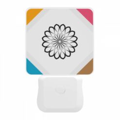Night Light, A Black And White Flower On A White Background. -Acrylic Night Light Shop ac9578882ad2e512beee09b2a03e96a0a62e66e1