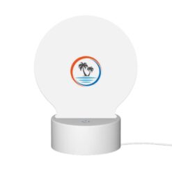 Round Acrylic Night Light, A Logo For A Beach Resort. -Acrylic Night Light Shop acb20eea44f40ad6eb4a191ac4f251943e3ccc65