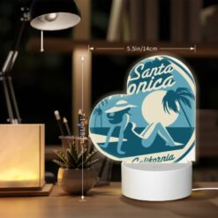 Love Acrylic Night Light, A Woman In A Hat Is Sitting On A Beach. -Acrylic Night Light Shop ad32c7fd8cc03cf15d01b147bb49bb90b4224761