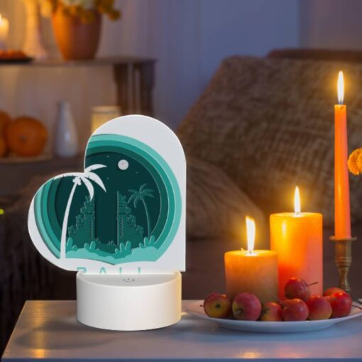 Love Acrylic Night Light, A Round Logo For The City Of Bali. -Acrylic Night Light Shop afb214d36fee16d7079fd9e18e38f5b1dc7a5049