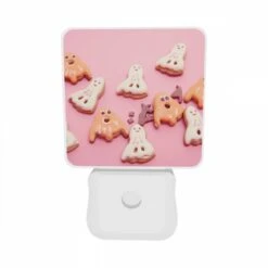 Night Light Set Of 2, A Pink Background With A Bunch Of Halloween Cookies. 7 Night Light Set Of 2, A Pink Background With A Bunch Of Halloween Cookies. -Acrylic Night Light Shop b003727adbb9abf00330c4350f00312af29f0d4e