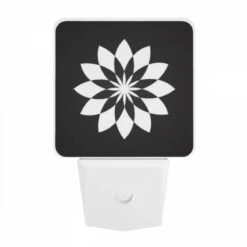 Night Light, A Black And White Flower Design. 7 Night Light, A Black And White Flower Design. -Acrylic Night Light Shop b02118cca985f173c6475fb6049411255de7b5a5